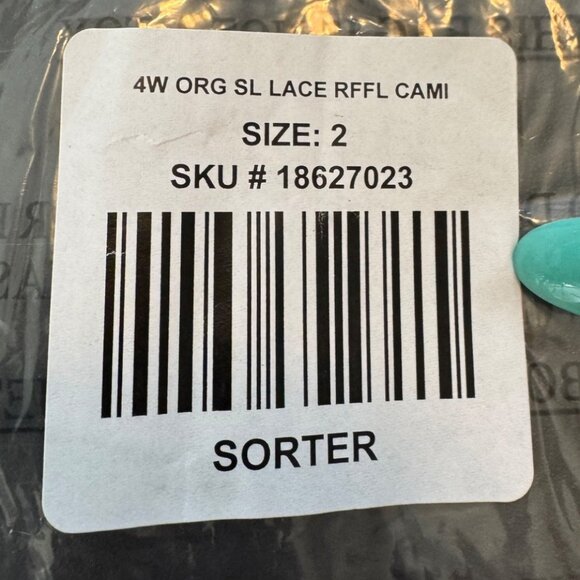 Torrid  Lace Sleeveless Top Ruffled Straps & Button Detail Orange Size 2… - Picture 9 of 10